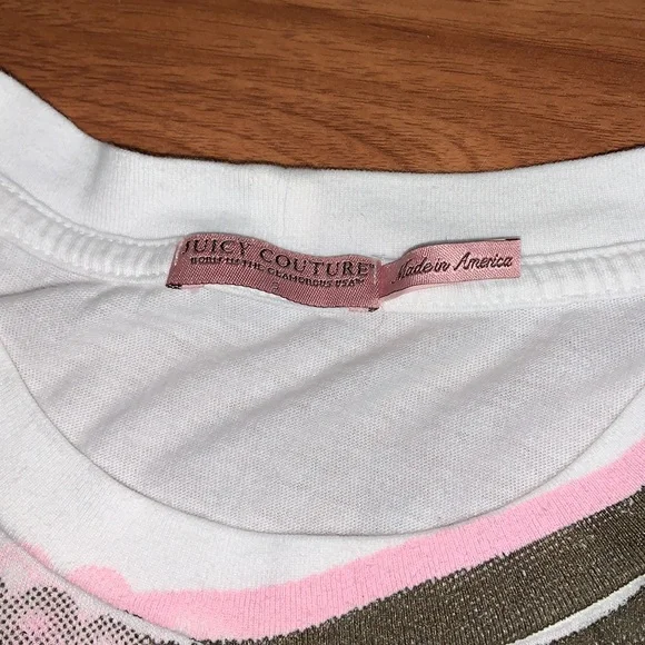 Original Juicy Couture Graphic Necklace Print T-Shirt